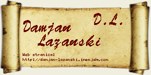 Damjan Lazanski vizit kartica